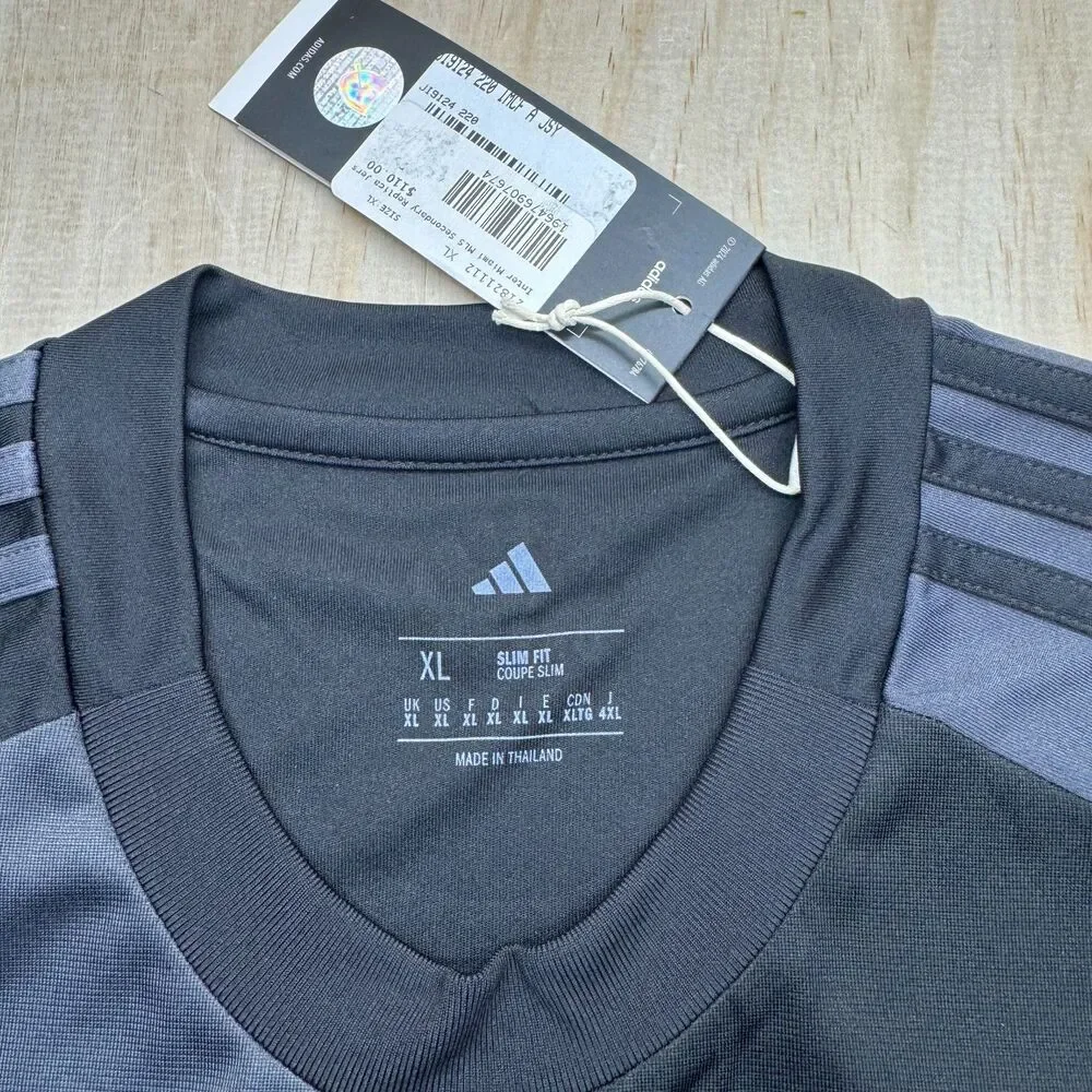 NEW Inter Miami FC Adidas 25/26 Away Black Mens Sz XL Soccer Jersey JI9124